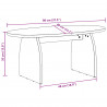 Stolik kawowy Brązowy 80 x 40 x 35 cm Lite drewno sosnowe