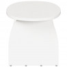 Stolik kawowy Biały 80 x 40 x 35 cm Lite drewno sosnowe
