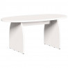 Stolik kawowy Biały 80 x 40 x 35 cm Lite drewno sosnowe