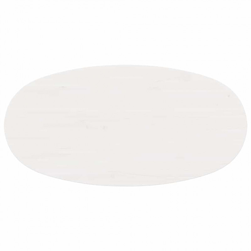 Stolik kawowy Biały 80 x 40 x 35 cm Lite drewno sosnowe
