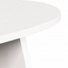Stolik kawowy Biały 80 x 40 x 35 cm Lite drewno sosnowe