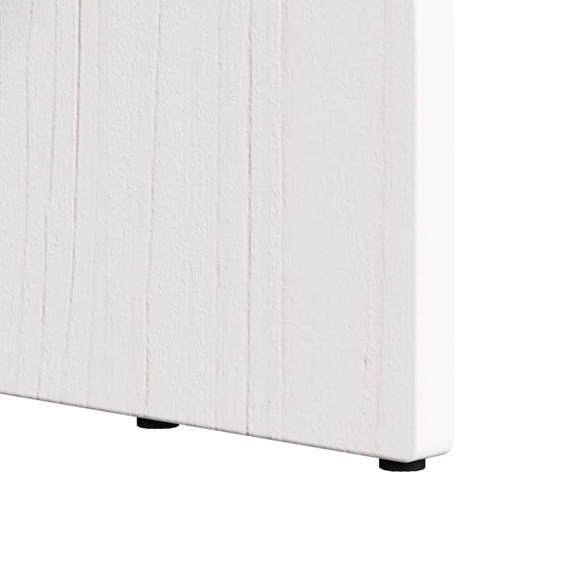 Stolik kawowy Biały 80 x 40 x 35 cm Lite drewno sosnowe