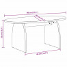 Stolik kawowy Biały 80 x 40 x 35 cm Lite drewno sosnowe