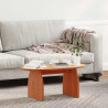 Stolik kawowy Woskowy Brąz 80 x 40 x 35 cm Lite drewno sosnowe