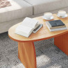 Stolik kawowy Woskowy Brąz 80 x 40 x 35 cm Lite drewno sosnowe