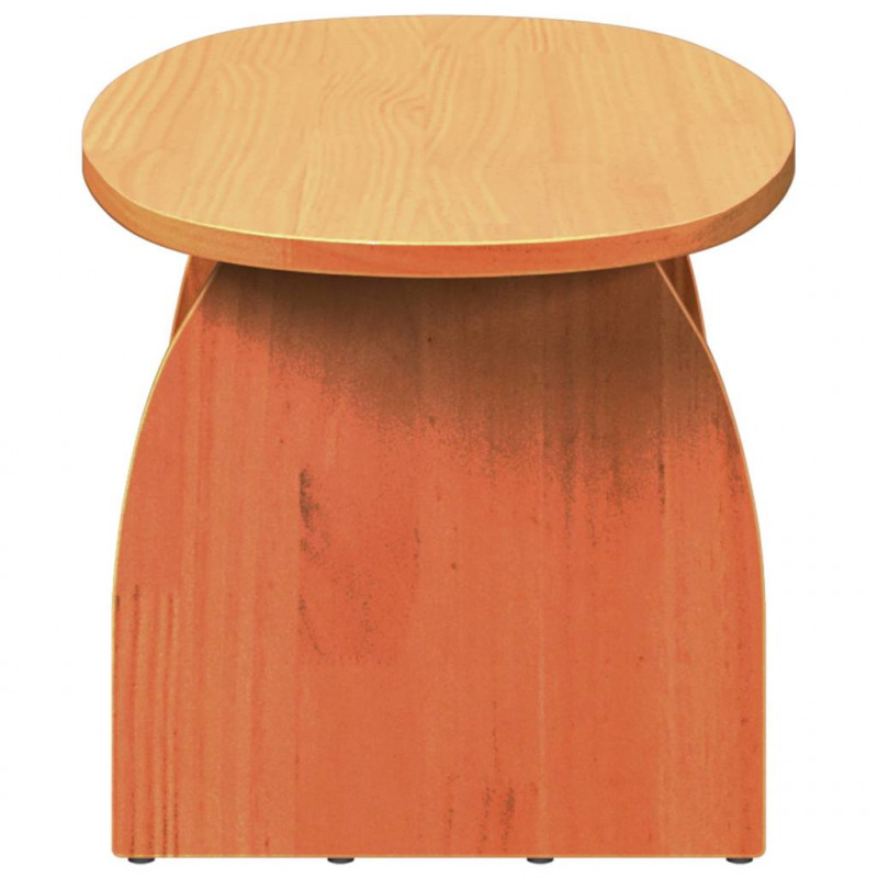 Stolik kawowy Woskowy Brąz 80 x 40 x 35 cm Lite drewno sosnowe