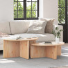 Stolik kawowy 2 pcs Naturalny Lite drewno sosnowe
