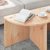 Stolik kawowy 2 pcs Naturalny Lite drewno sosnowe