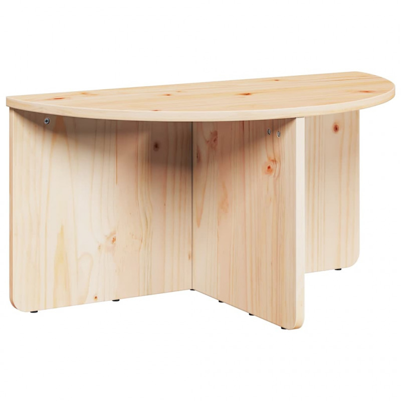 Stolik kawowy 2 pcs Naturalny Lite drewno sosnowe