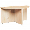 Stolik kawowy 2 pcs Naturalny Lite drewno sosnowe