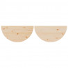 Stolik kawowy 2 pcs Naturalny Lite drewno sosnowe
