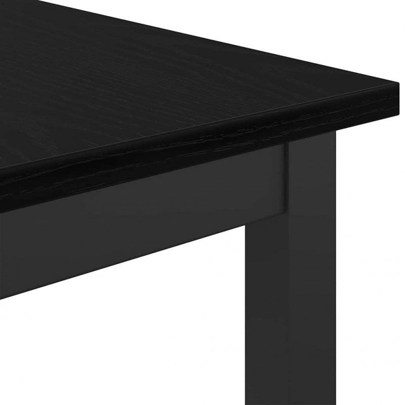 stół Czarny Dąb 100 x 50 x 90,5 cm Drewno inżynieryjne i stal