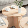 Stolik kawowy 3 pcs Naturalny
