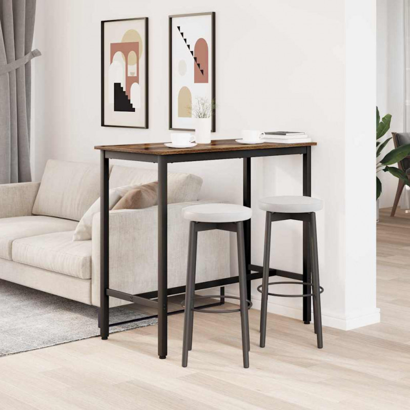 stół Dąb wędzony 100 x 50 x 90,5 cm Drewno inżynieryjne i stal