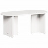 Stolik kawowy Biały 80 x 39,5 x 35 cm Lite drewno sosnowe