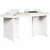 Stolik kawowy Biały 80 x 39,5 x 35 cm Lite drewno sosnowe
