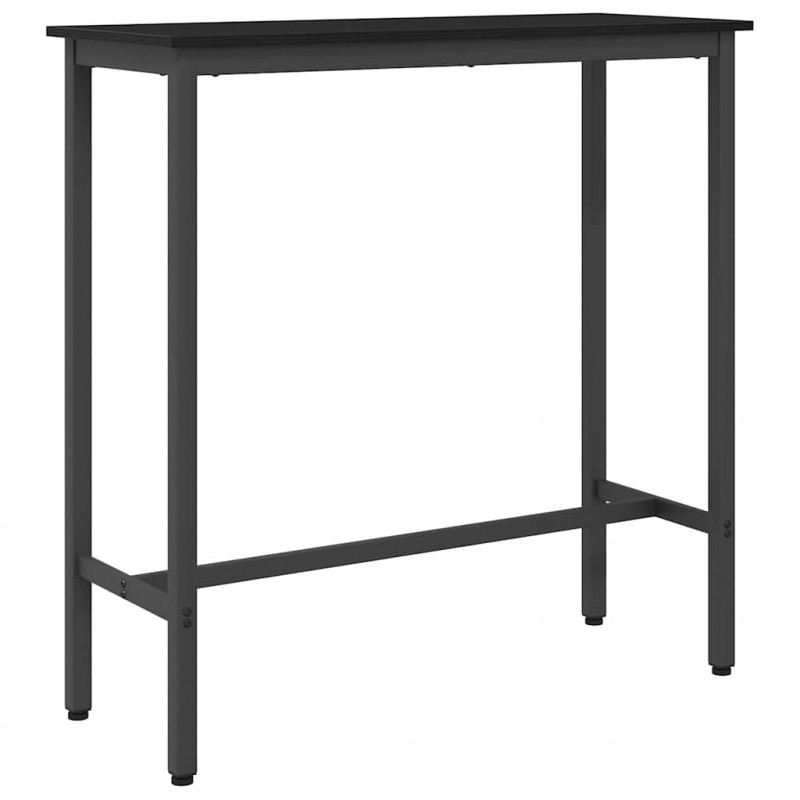 stół Czarny Dąb 100 x 40 x 100,5 cm Drewno inżynieryjne i stal