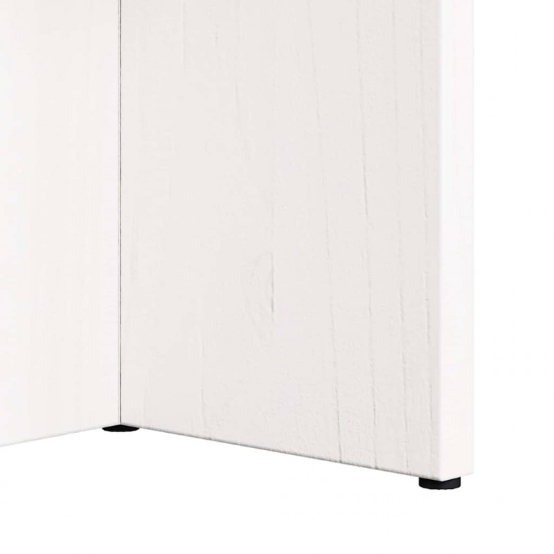 Stolik kawowy Biały 80 x 39,5 x 35 cm Lite drewno sosnowe