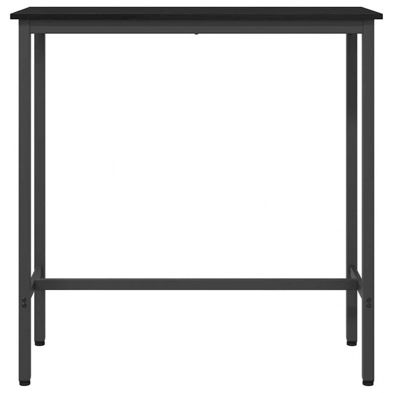 stół Czarny Dąb 100 x 40 x 100,5 cm Drewno inżynieryjne i stal
