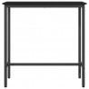 stół Czarny Dąb 100 x 40 x 100,5 cm Drewno inżynieryjne i stal