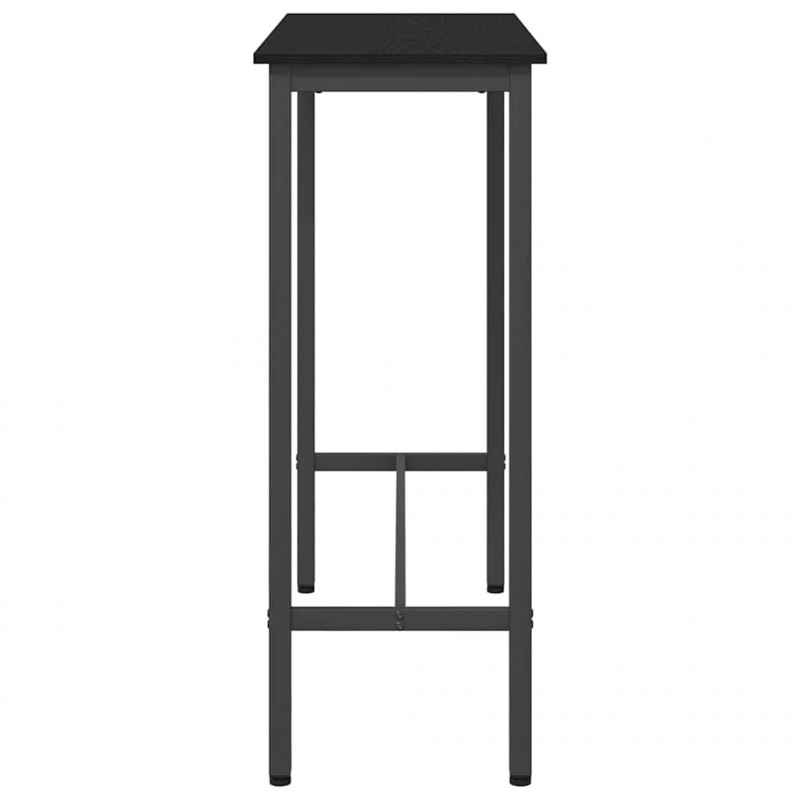 stół Czarny Dąb 100 x 40 x 100,5 cm Drewno inżynieryjne i stal