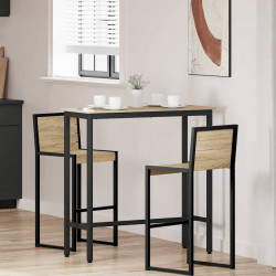 stół Dąb Sonoma 100 x 40 x 100,5 cm Drewno inżynieryjne i stal