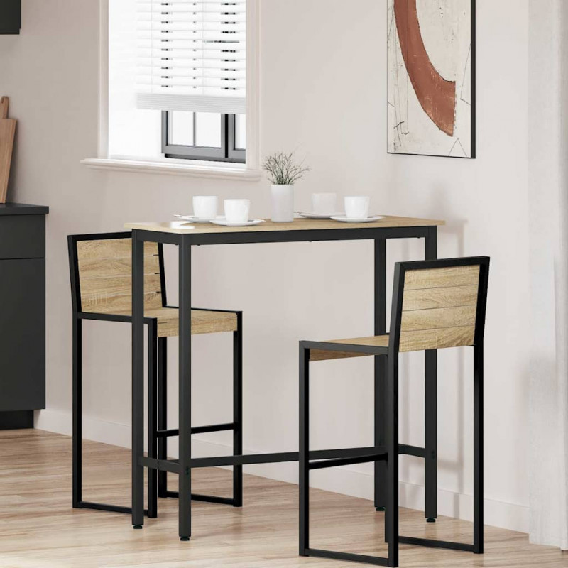 stół Dąb Sonoma 100 x 40 x 100,5 cm Drewno inżynieryjne i stal