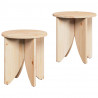Stolik kawowy 2 pcs Naturalny