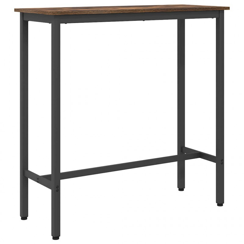 stół Dąb wędzony 100 x 40 x 100,5 cm Drewno inżynieryjne i stal