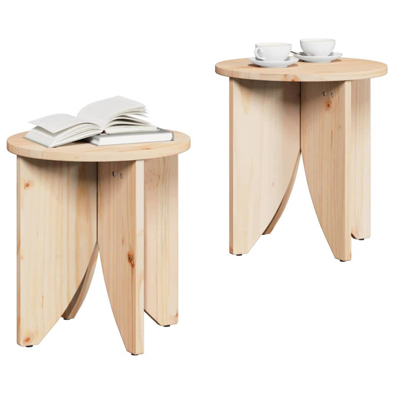 Stolik kawowy 2 pcs Naturalny