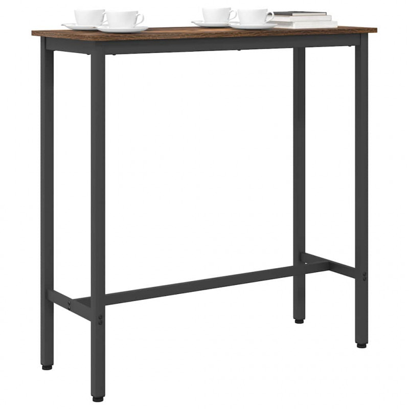 stół Dąb wędzony 100 x 40 x 100,5 cm Drewno inżynieryjne i stal