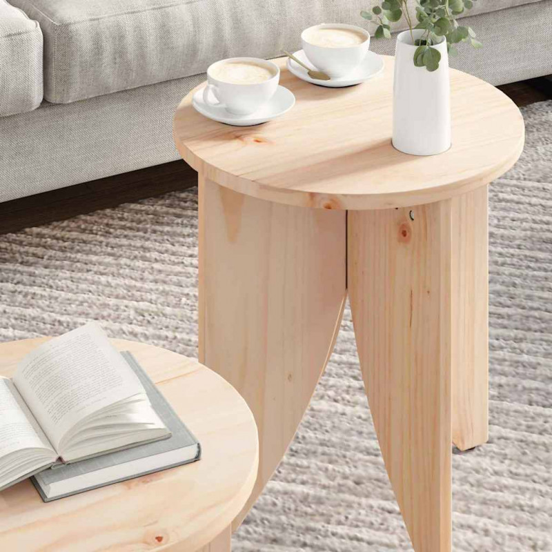 Stolik kawowy 2 pcs Naturalny