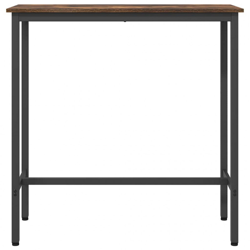stół Dąb wędzony 100 x 40 x 100,5 cm Drewno inżynieryjne i stal