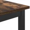 stół Dąb wędzony 100 x 40 x 100,5 cm Drewno inżynieryjne i stal