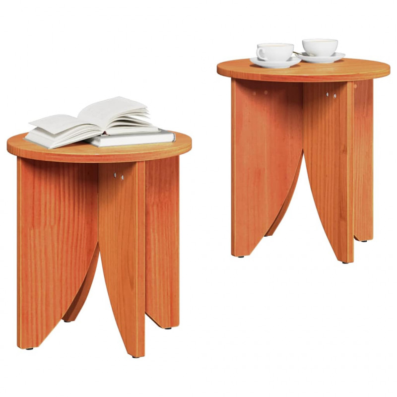 Stolik kawowy 2 pcs Woskowy Brąz