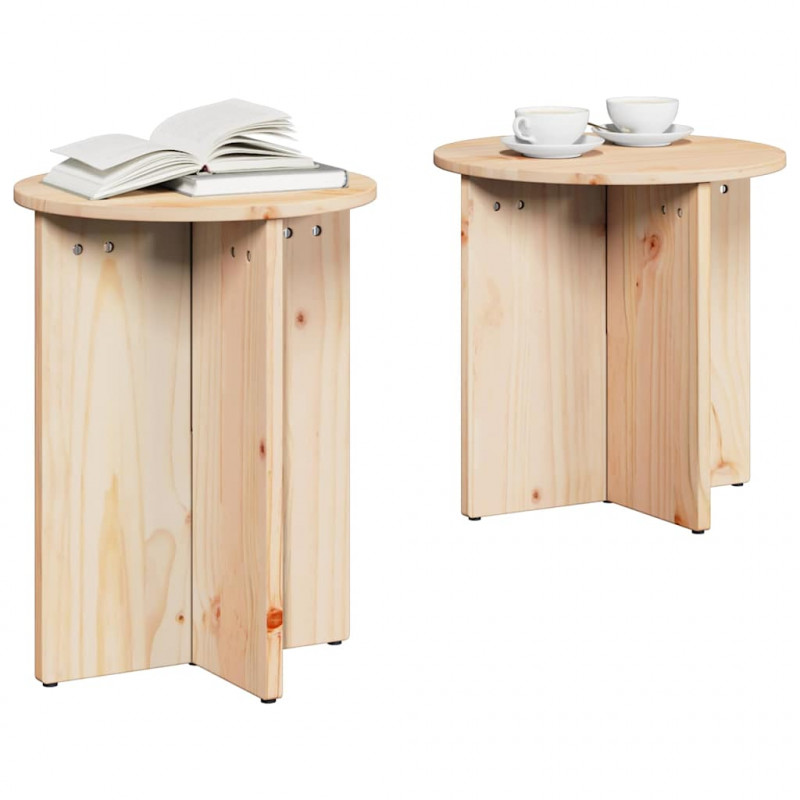 Stolik kawowy 2 pcs Naturalny