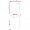 Stolik kawowy 2 pcs Naturalny