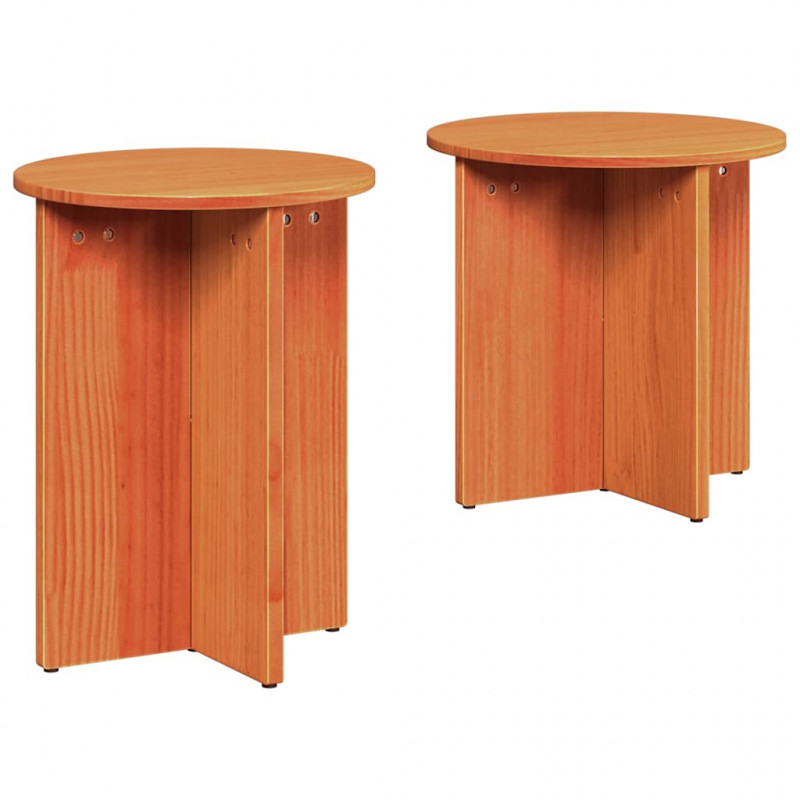 Stolik kawowy 2 pcs Woskowy Brąz