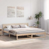 Ramka łóżka Naturalny 180 x 200 cm Lite drewno sosnowe