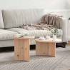 Stolik kawowy 2 pcs Naturalny Lite drewno sosnowe