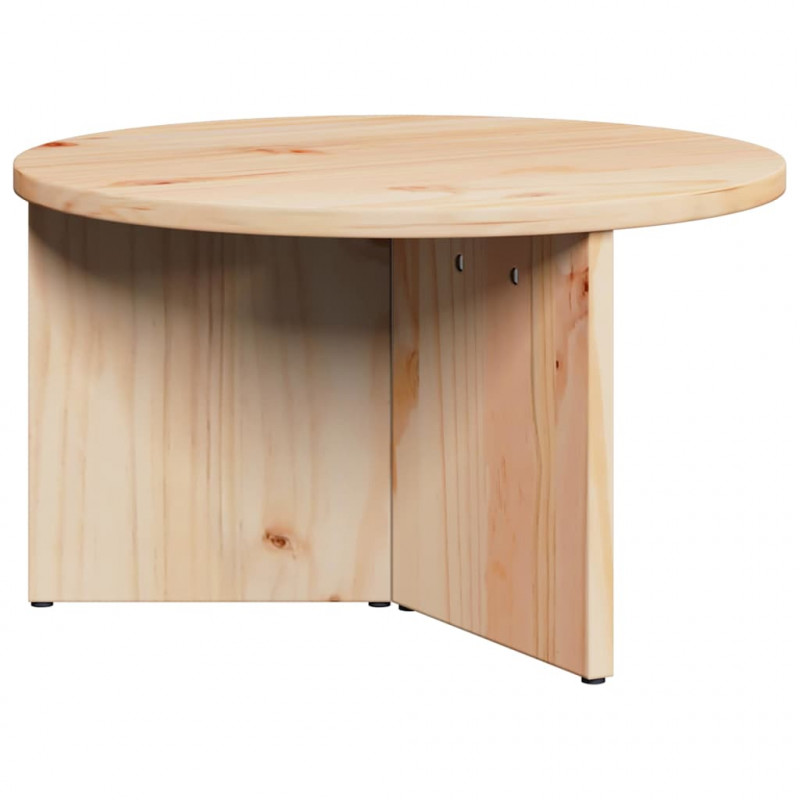 Stolik kawowy 2 pcs Naturalny Lite drewno sosnowe