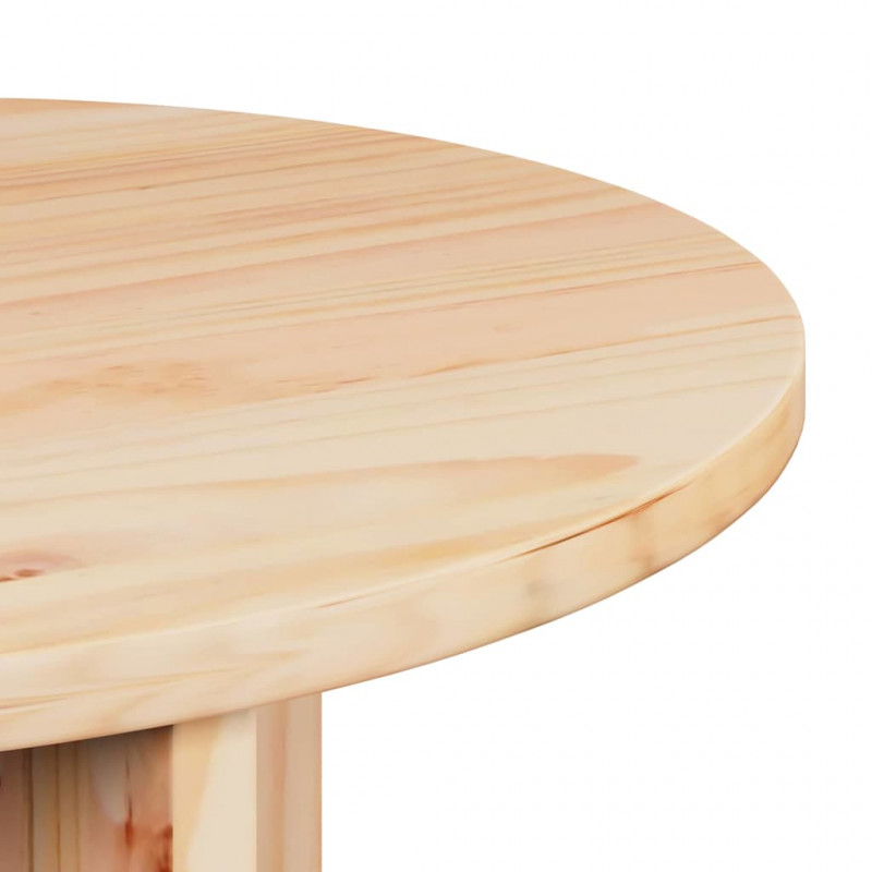 Stolik kawowy 2 pcs Naturalny Lite drewno sosnowe