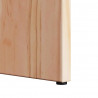 Stolik kawowy 2 pcs Naturalny Lite drewno sosnowe