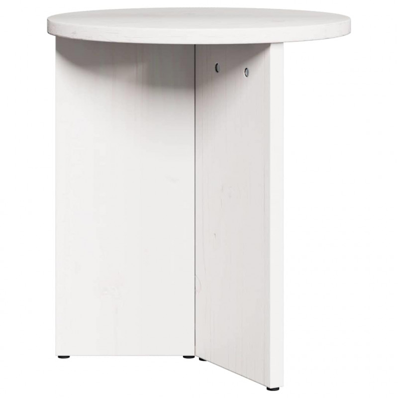 Stolik kawowy 2 pcs Biały Lite drewno sosnowe