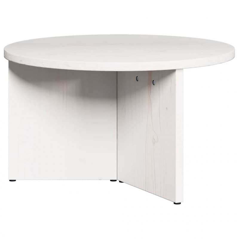Stolik kawowy 2 pcs Biały Lite drewno sosnowe