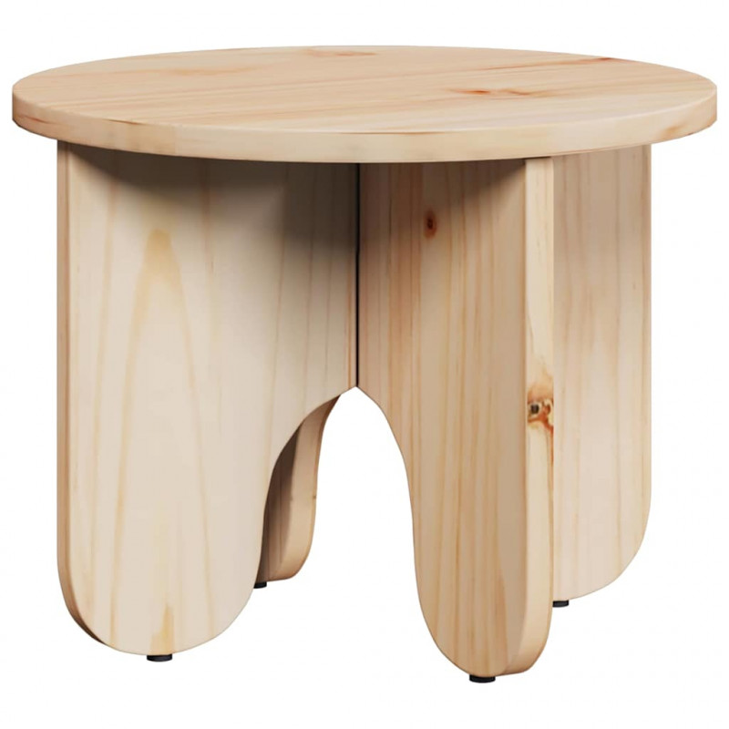 Stolik kawowy 2 pcs Naturalny Lite drewno sosnowe