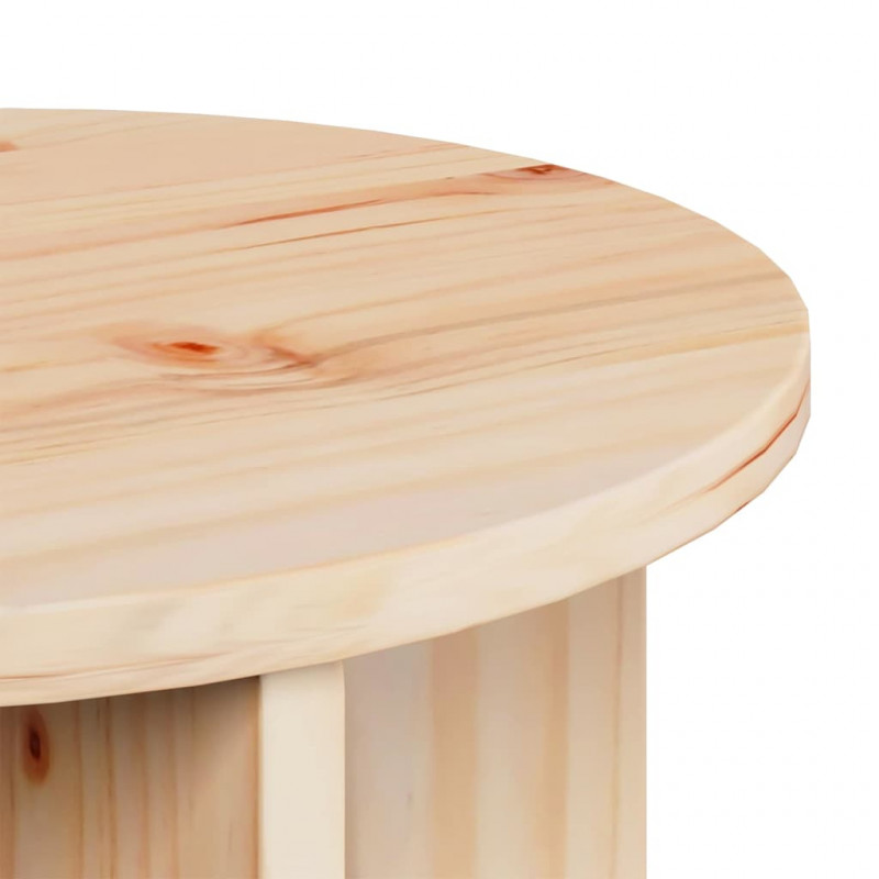 Stolik kawowy 2 pcs Naturalny Lite drewno sosnowe