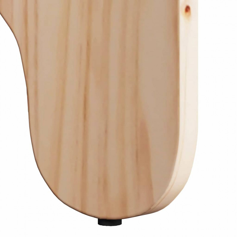 Stolik kawowy 2 pcs Naturalny Lite drewno sosnowe