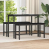 Ławka jadalniana 2 pcs Czarny Dąb 100 x 32,5 x 48,5 cm