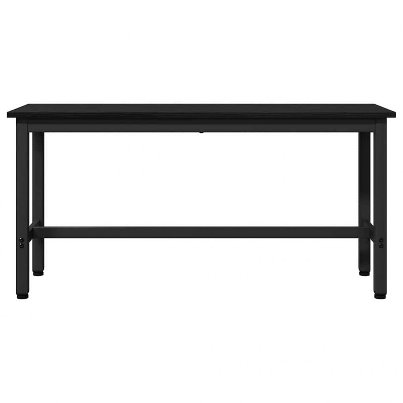 Ławka jadalniana 2 pcs Czarny Dąb 100 x 32,5 x 48,5 cm